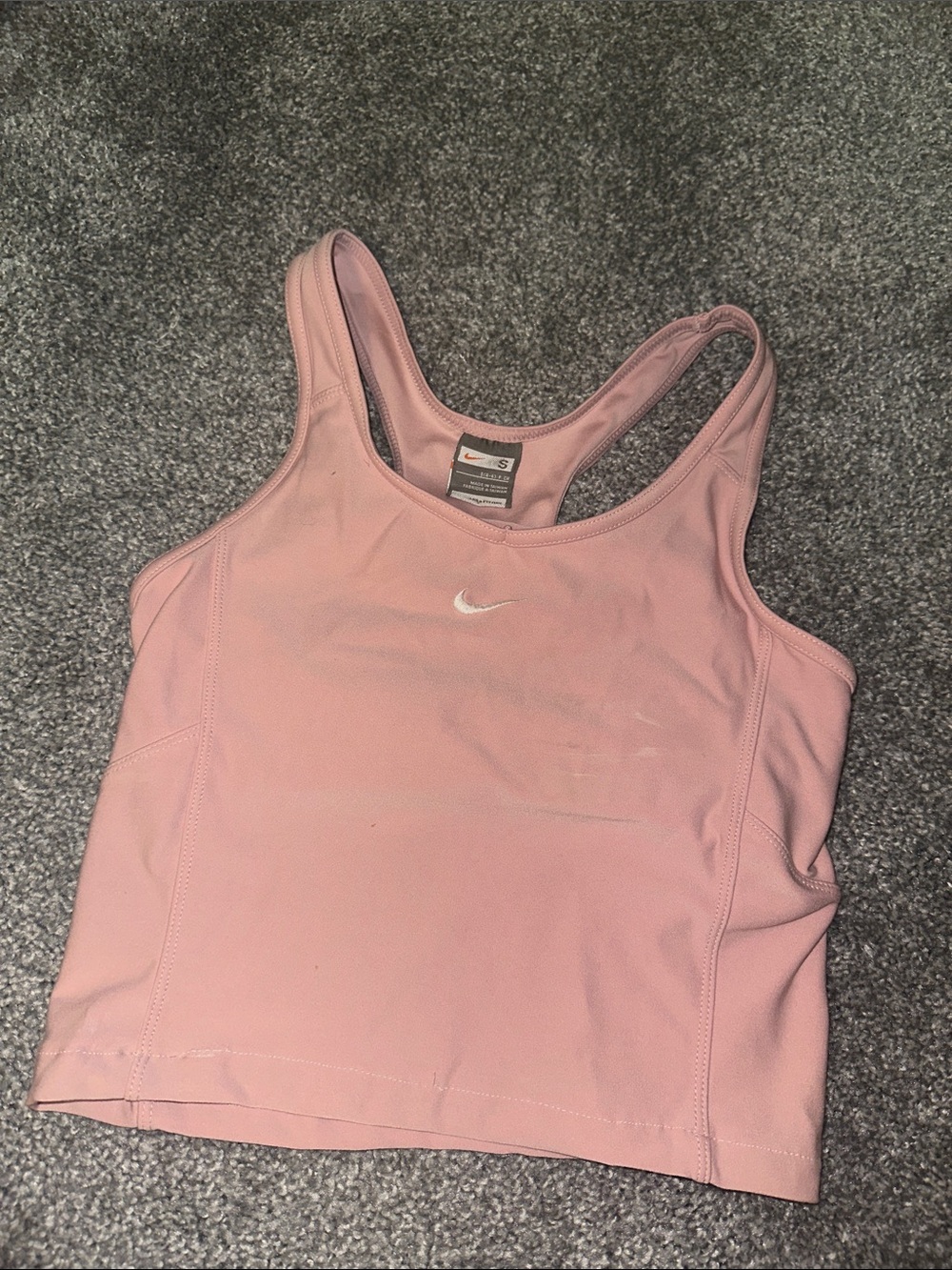 Vintage Nike Pink Racerback Support Sports Bra Tank